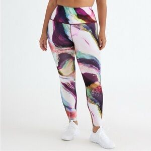 New Knix HiTouch High Rise Legging/tights w summer marble print